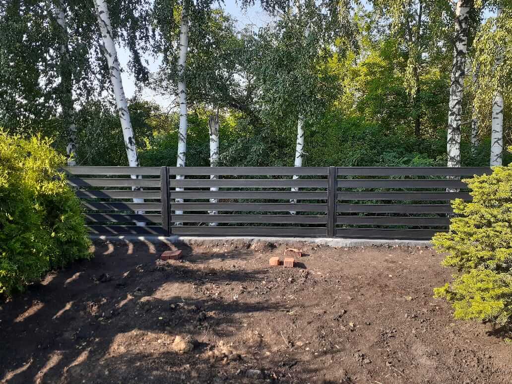 Забор-ранчо из металлопланкена 48м RAL9005 Черный МАТТЕ в Ижевске