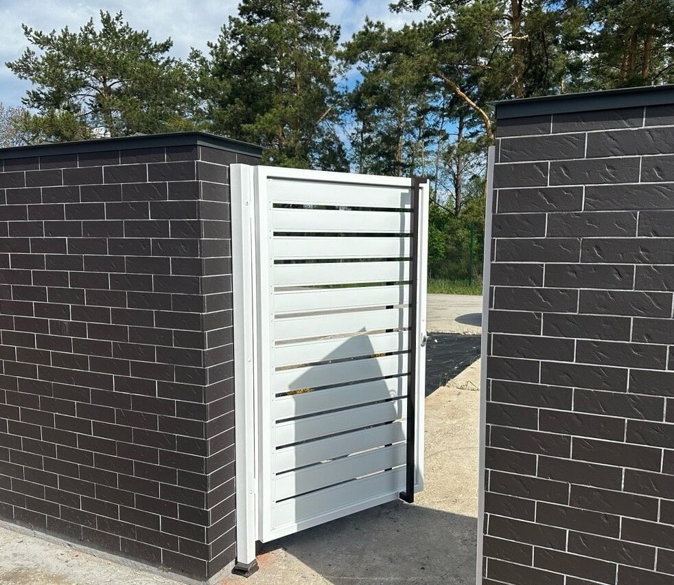 Калитка из металлопланкена RAL9003 Белый фото 4 в Ижевске