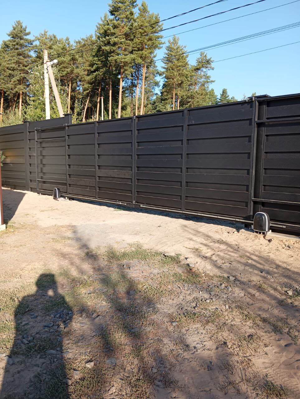 Забор-ранчо из металлопланкена 37м RAL9005 Черный МАТТЕ фото 1 в Ижевске
