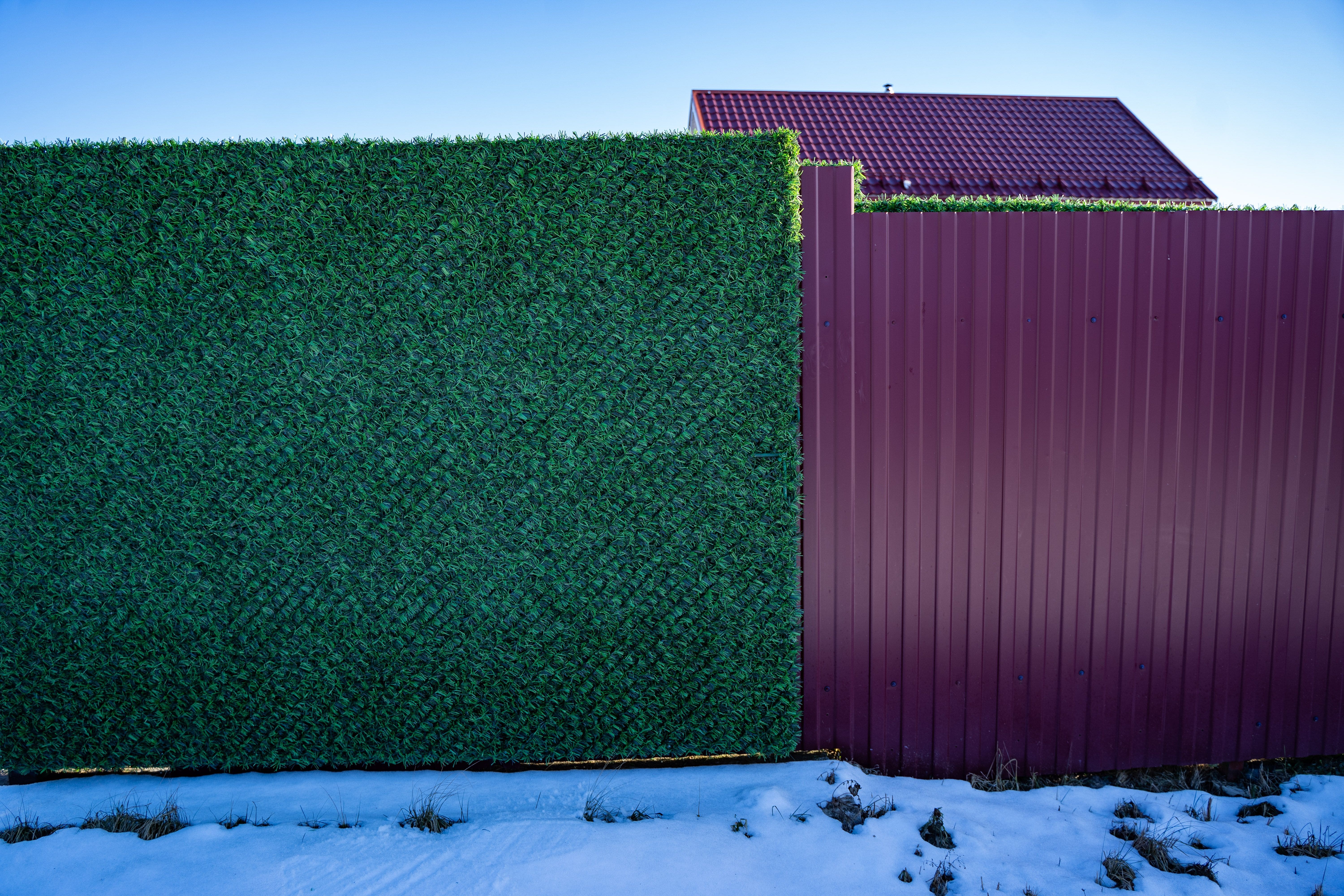 Вечнозеленый забор Grass Fence рулон 2м фото 2 в Ижевске
