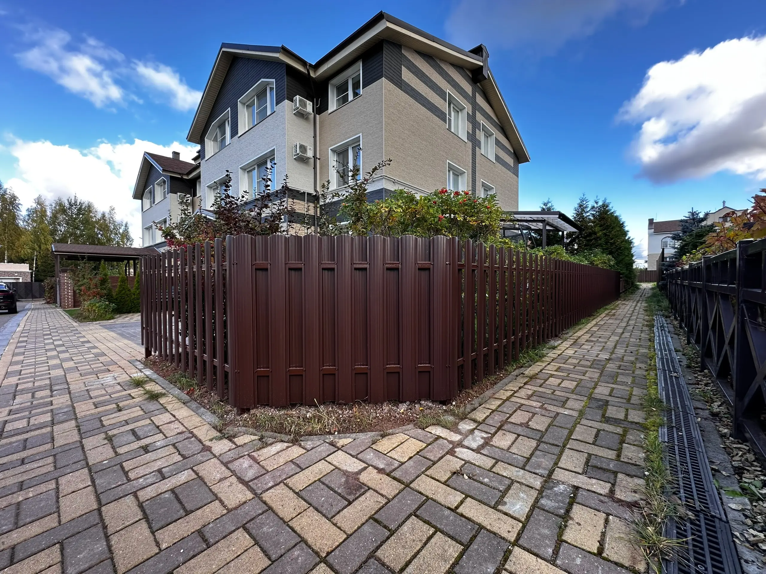 Заборчик из евроштакетника 18м RAL8017/8017 Шоколад двусторонний фото 1 в Ижевске