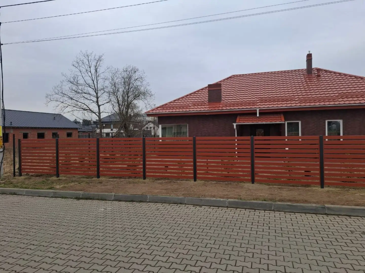 Забор-ранчо из металлопланкена 18м RAL8004 Терракотовый фото 3 в Ижевске